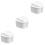 3Pcs Premium White Denture Case Wear-Resistant Retainer Storage Box 5