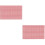 2St PVC Mat Rood, Droog En Gemakkelijk Schoon 6