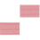 2St PVC Mat Rood, Droog En Gemakkelijk Schoon 3