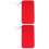 2Pcs Red Plastic Cd Disc Storage Holder Dvd Wallet with Rope 5