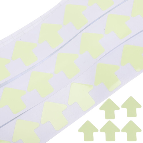 500Pcs Removable Fluorescent Stickers Bright Multi Color Floor Markers