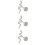 3Pcs Durable Silver Snake Earrings Tiny Minimalist Studs for Women 7