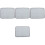 4Pcs Guinea Pig Cage Liner Washable Hamster Bedding Light Grey 3