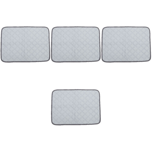 4Pcs Guinea Pig Cage Liner Washable Hamster Bedding Light Grey 2