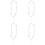4Pcs Creative Beaded Phone Strap Phone Decor Wrist Chains 4