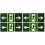 4Pcs Clear Fluorescent Green Acrylic Emergency Exit Wall Sticker 2