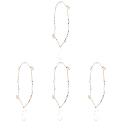 4Pcs Creative Beaded Phone Strap Phone Decor Wrist Chains 1