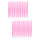 200St Art Pushers Roze Plastic Manicure Comfortabel 7