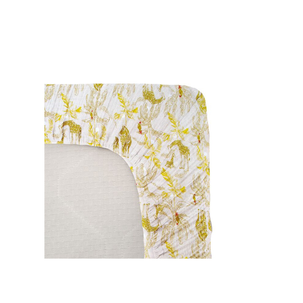 Domiva Jersey Fitted Sheet - Honey Moon - 70 X 140 Cm - Stretch Cotton - Oeko-Tex