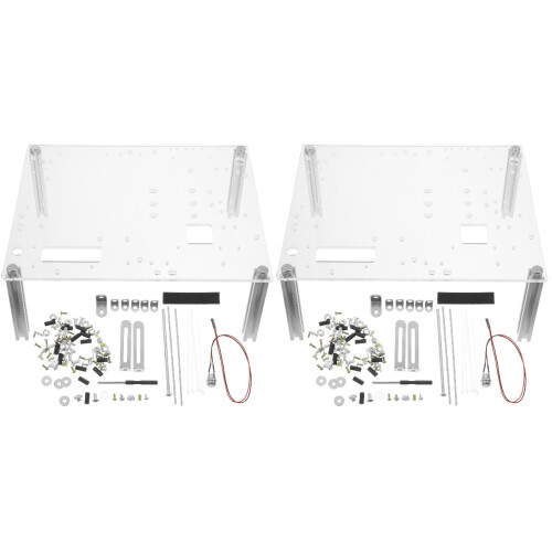 2Sets Stabiele Open Frame Computer Behuizing Compatibel Met Uatx 2