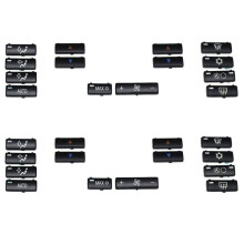 28 Button Key Cap Car Air Conditioner A / C Control Panel Button Key Cover for E39 E53 525I 530I 540I M5 X5