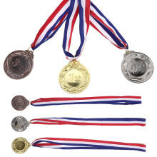 6St Beloningsmedailles Met Lint, /polyester, Perfect Voor Kinderen