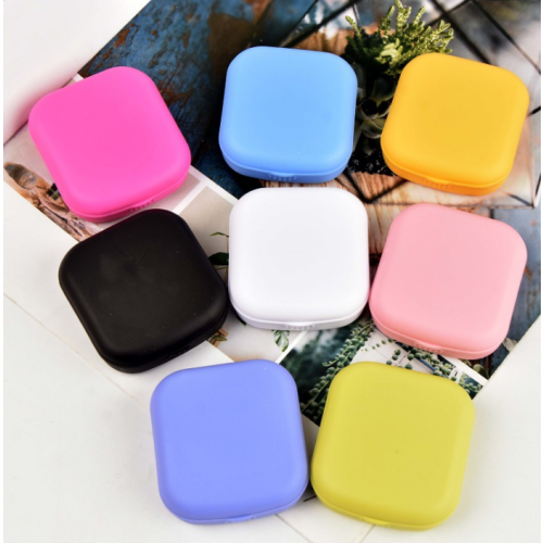 Πρακτική θήκη φακών επαφής, δοχείο αποθήκευσης με καθρέφτη για γρήγορη και