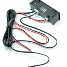 2St Dual Thermometer Digitale Auto Dashboard Decoratie Zelfklevend