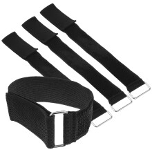 16St Nylon Beveiligingsbanden Zwart Elastisch Met Sluiting