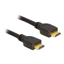 Cable HDMI DeLOCK - 5 m - Negro - Conectores chapados en oro - 28 AWG