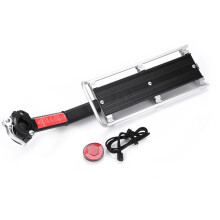 Aluminum Alloy Bicycle Cargo Rack Retractable Bike Rear Rack Quick Release Mounting Adjustable Shelf High Quality Material Durable And Sturdy For Most