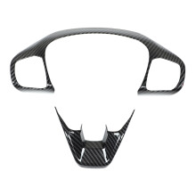 Carbon Fiber Style Steering Wheel Trim Interior Accessories Scratch Resistant Durable ABS Plastic Excellent Styling With Automotive Grade Materials