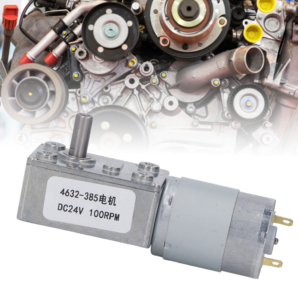Worm Geared Motor 100Rpm Dc24v Self Locking 7806371656814