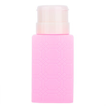 Navulbare vloeistoffles van hoogwaardig, veilig PP-materiaal, plastic fles met brede opening, doseerflacon met drukmechanisme voor nagellakremover en