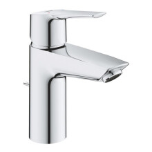 GROHE QUICKFIX Start | Bathroom basin mixer tap with pop-up waste | Easy to install and includes installation tool | Small size H. 165 mm |