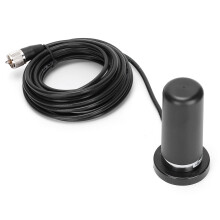Amatørradio mobilantenne dobbeltbånd VHF UHF med magnetisk basefeste vanntett design NMO-feste kompatibel med amatør toveisradio maritim bruk
