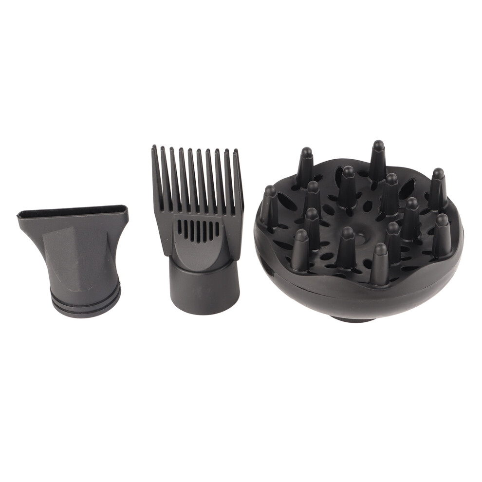 Plastic Diffuser Nozzle Set for Hair Dryer 3Pcs Attachments for Styling