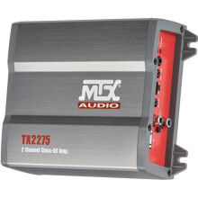 MTX TX2275 Autoverstärker 2x110W RMS 2 oder 1x220W RMS 4 variable aktive Filter Hochpegeleingänge