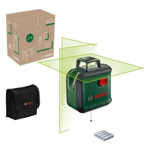Bosch AdvancedLevel 360 Line Laser (3 line lasers with 360 laser for alignment throughout a room, in box)