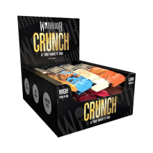 Warrior Crunch Protein Bars, Variety Pack 12 x 64g – High Protein