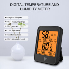 Digitales Indoor-Hygrometer & Thermometer mit großem LCD-Display, 4~158, 10~99%RH