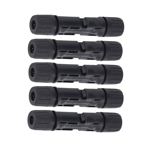 5 Sets Solar Cable Connectors IP67 Waterproof 1000V 30A
