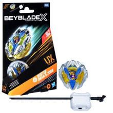 Beyblade X, Starter Pack Buster Dran 5-70DB UX with competition endurance type spinning top and launcher, for ages 8 and up.