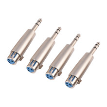 Symmetrischer XLR-Buchse-auf-6,35-mm-Klinkenstecker-Adapter für Mikrofonanschlüsse, hochwertiger XLR-Buchse-auf-6,35-mm-TS-Stecker-Konverter mit