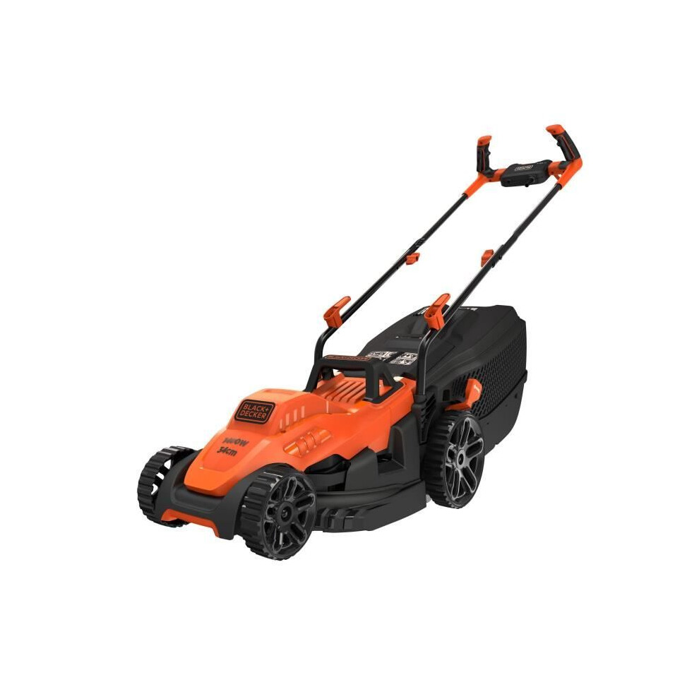 Black + Decker Wired Electric Lawnmower - Black&Decker - Bemw461bh-Qs - 1400W - 34Cm Cutting Width