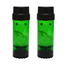 2X Aquarium Aquarium Wirbelschichtfilter Bubble Bio Media Filter mit Luftstein- und Schwammfilter LH-600