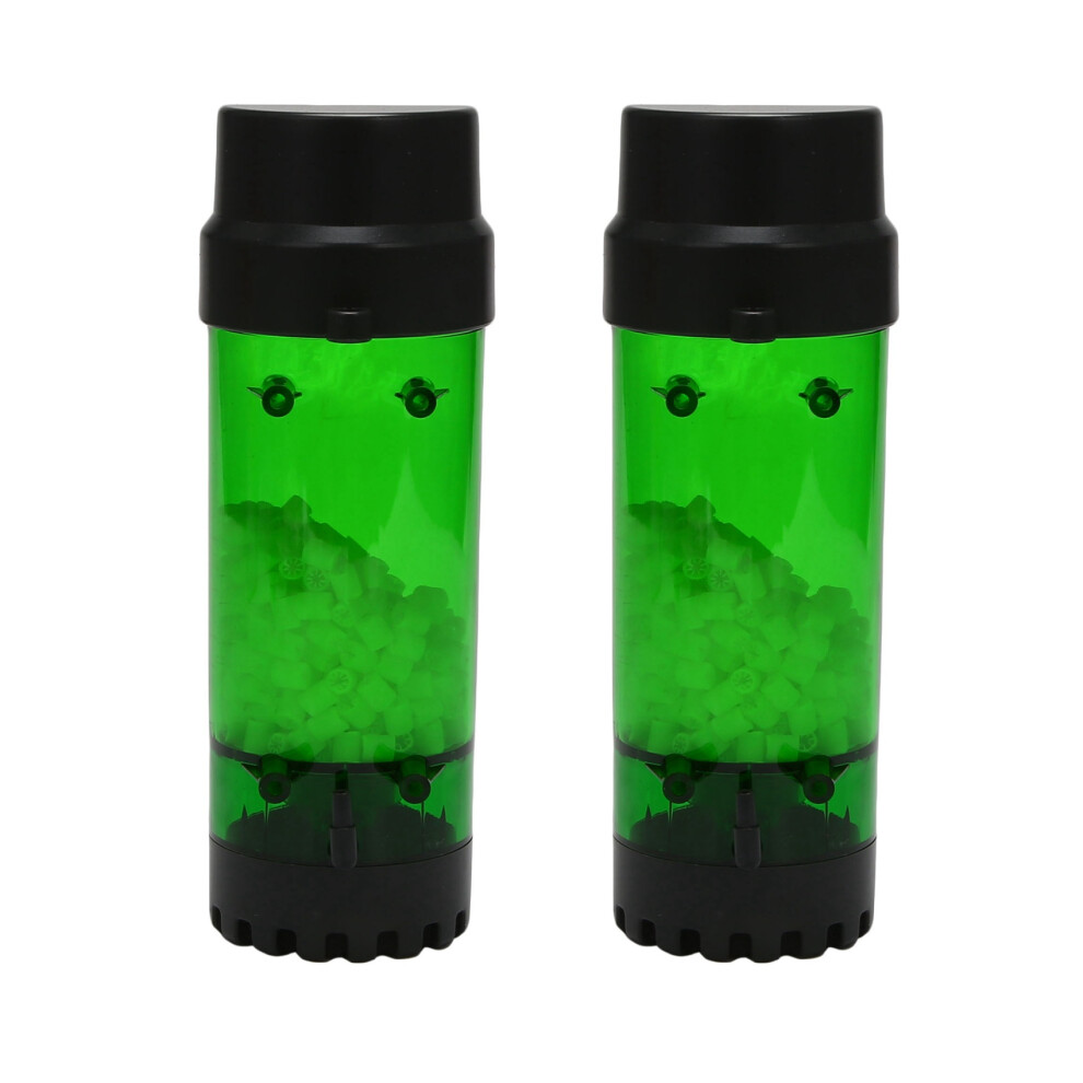 2X Aquarium Fish Tank Fluidized Moving Bed Filter Bubble Bio Media Filter With Air Stone And Sponge Filter Lh-600 4712095781790