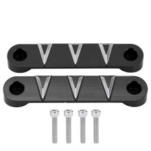 Einfach zu montierende, eloxierte Vorderachs-Abdeckplatte für Motorräder. Robuste und zuverlässige Aluminiumkonstruktion. Modisches und cooles