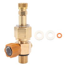 Hochwertiger CO2-zu-Argon-Adapter aus Messing, robustes Edelstahl-Aluminium für Industrie und Haushalt, kompaktes Design, Nenndruckventil
