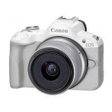 Camera - Canon - EOS R50 - RF-S 18-45mm - Wit - 24,2 MP - 4K