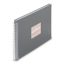 Album a spirale - Arte Fine - 36 x 32 cm - 50 pagine bianche - Grigio pietra