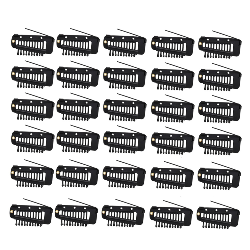Unisex 30 Pieces Chunni Clips Hair Extension Wigs Snap Comb Small Wig Accessories For Women Diy
