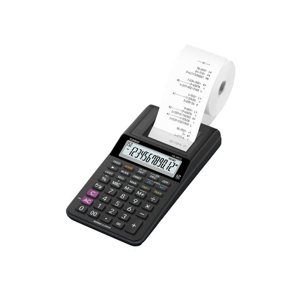 Casio Hr-8Rce Printing Calculator