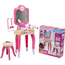 Jouet de beauté - KLEIN - Centre de beauté Barbie "Happy Vibes" - Complet avec de nombreux accessoires et lumière.