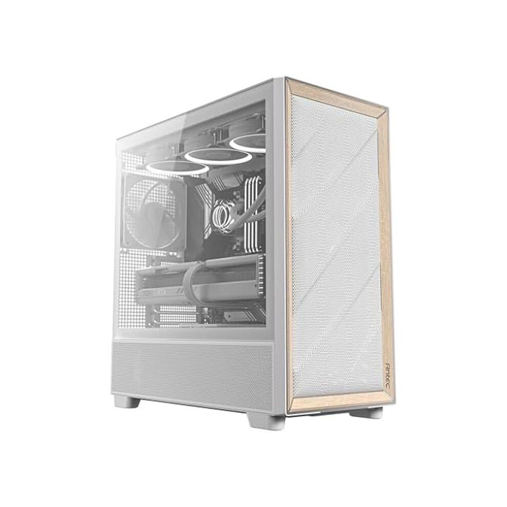 Antec FLUX Mesh White Wood ATX PC Case - Image 5