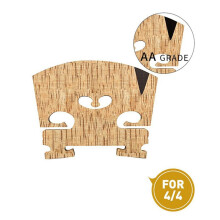 2X Violin Bridge 4/4: Finer Grade Solid Maple Violin Bridge, Pre-Cut & Pre-Fitted To Fit Most 4/4 Violins