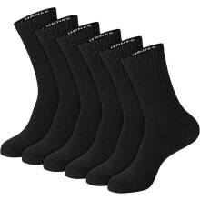 Hanes Unisex Plain Socks Crew and Ankle 6-Packs