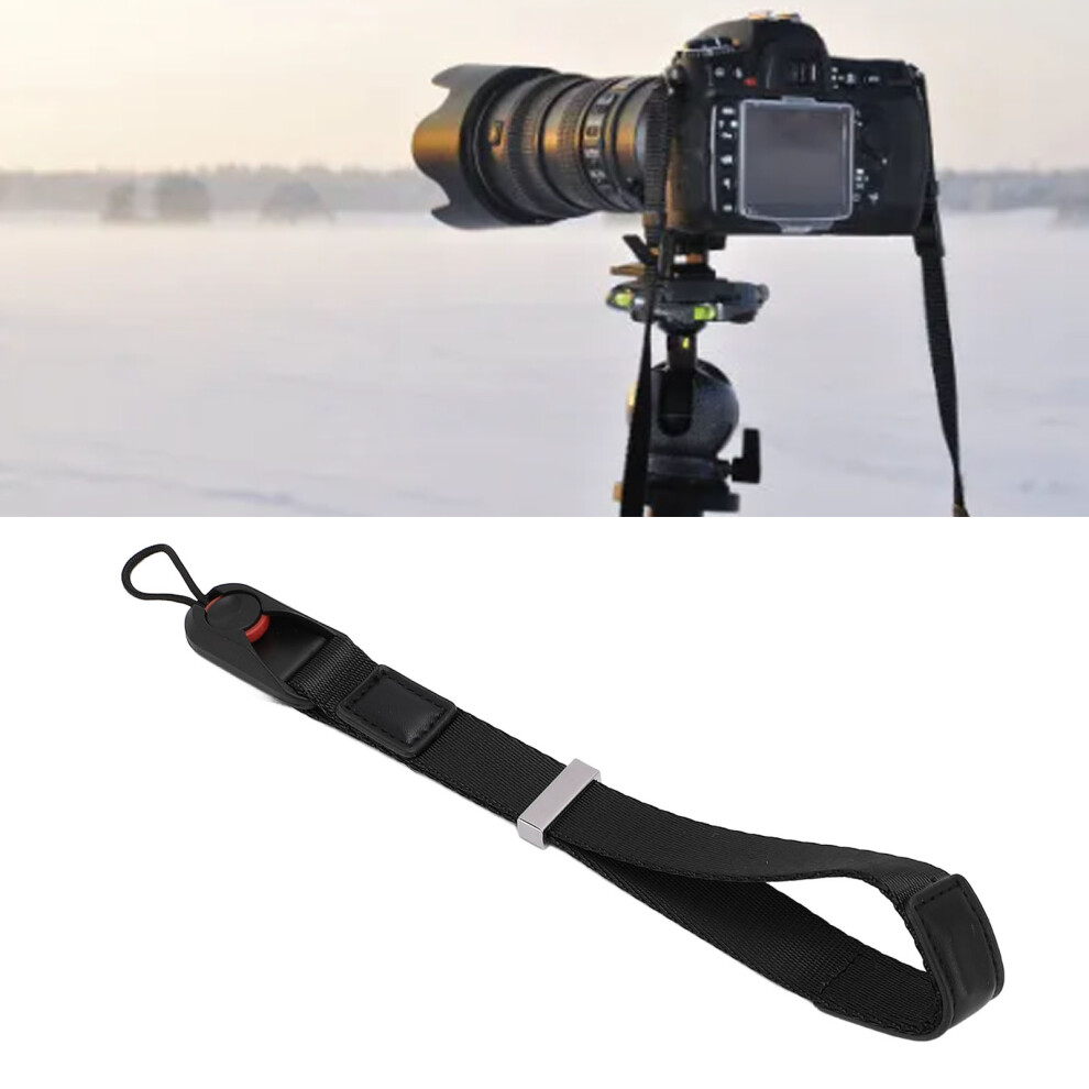 Nylon Camera Wrist Strap Lightweight Secure Quick Release Strap Black 5061384410408