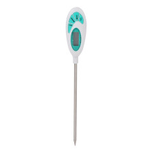 Exquisite Digital Thermometer for Cooking Enthusiasts, Stainless Steel Body with Water Resistant Technology, Instant Read and Bright LED Display for