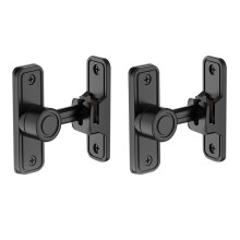 2X Pestillo de Puerta de Servicio Pesado Cerradura de Puerta de Granero de ángulo Recto de 90 Grados Pestillo de Cerradura de Puerta Corrediza